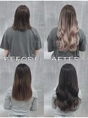 【レミー100%最高級人毛/ロング】シールエクステ60枚+ブリーチ