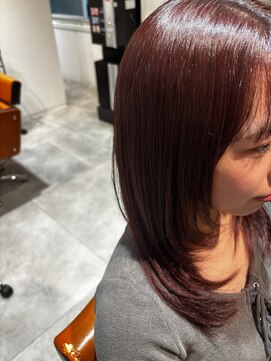 バンブーグラス(Bamboo grass) ワインレッド×レイヤー