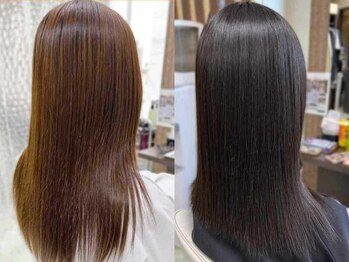 ヘアーサロン ティアレ(hair salon Tiare)の写真/絶対に間違えてはいけない！縮毛矯正の頻度と期間☆ダメージレスで柔らかな質感・自然なストレートが魅力♪