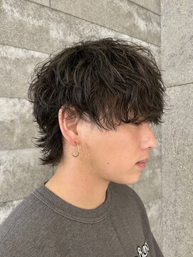 ニアウ 伊勢崎連取店(Niau) マッシュウルフシャドウパーマメンズパーマ