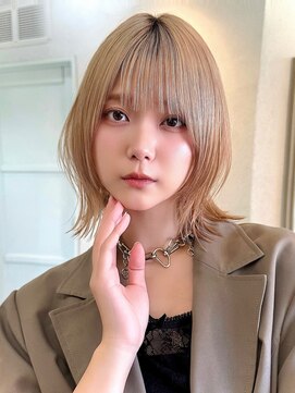 コード 四条河原町駅店(CHORD) ベージュレイヤーボブ／透明感×抜け感スタイル