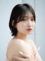 エインアンリー 表参道(AIN.ANLY.)&nbsp;くびレイヤー前髪ありベージュボブ 外はね【AIN.表参道】川原