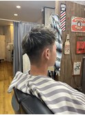 MEN’S HAIR/ブルーブラック/フェザーパーマ/ 印西　印西市