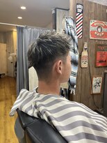 アールズ ヘア(R's hair)&nbsp;MEN’S HAIR/ブルーブラック/フェザーパーマ/ 印西　印西市