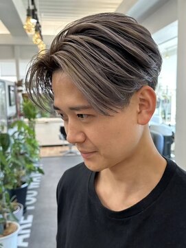 グッドタイムエフティフィフス 横浜西口(GoodTimes ft.fifth) 横浜ニュアンスパーマセンターパート緩めフェザーパーマ40代◆