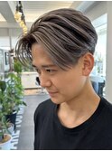 横浜ニュアンスパーマセンターパート緩めフェザーパーマ40代◆