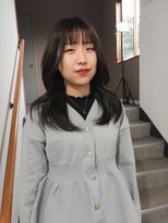 ミリヘアー(mili hair) ダークグレージュ×韓国巻き