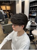 MEN’S HAIR/サーフカール/刈り上げセンターパート/船橋