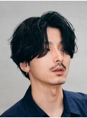名古屋栄カットネープレス毛流れセンターパートニュアンスパーマ