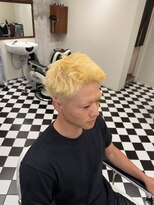 フランクス バーバー ウエストトウキョウ 吉祥寺店(FRANK’S BARBER WEST TOKYO) リバースセンターパートニュアンスパーマニュアンスウルフダウR