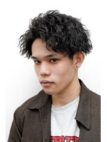 ルックグッドストア(LOOK GOOD STORE) ツイストパーマアップバングツイストスパイラルメンズサロン三宮