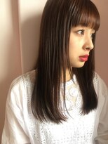 インビテーション(invitation) 【光に透ける透明感カラー】ピンクブラウン、サラサラロング