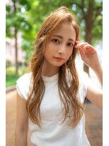 オースティン 門前仲町(AUSTIN)&nbsp;大人かわいい前髪セシルカットココアブラウンフリンジウェーブ