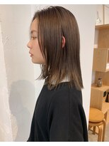 クラフト ヘア デザイン(CRAFT HAIR DESIGN) 【CRAFT】切りっぱなし ミディアム // イルミナくすみベージュ