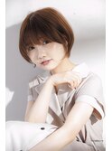 20代 30代 40代 50代 襟足スッキリ丸みショート【LINONA/三宅】