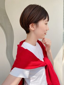 モリオ フロム ロンドン 大宮2号店(morio from London) 【なかじま ひびき】ワイドバング×ショートボブ