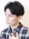 【 I. 】刈り上げツーブロックアップバング短髪黒髪 川口