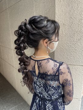 セットサロン ラビッシュポー(Setsalon RabichePow) 編みおろしポニー