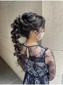 編みおろしポニー