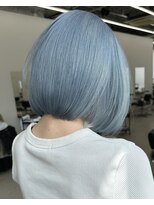 エゴル ナゴヤサカエ(ENGOL NAGOYA SAKAE)&nbsp;保存必須【海外風ハイトーンボブ】透明感ライトブルー