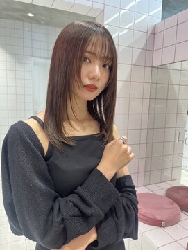 ロンド ストラーダ 心斎橋(Lond strada) マチルダボブ×ピンクベージュ×美髪［髪質改善/縮毛矯正］