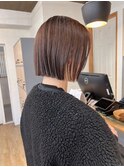 小顔タッセルボブ×ぱつっとボブ[美髪/縮毛矯正/横浜韓国]