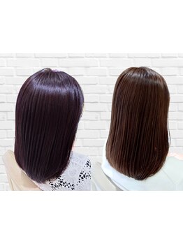 [オイルグロスカラーで髪質改善♪]女性の髪悩みを改善する為のメニューが充実![ヘッドスパ/中野]