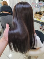 クオリス 赤塚店(QUALIS)&nbsp;30代40代髪質改善ココアブラウン艶感ストレート透明感赤み消し