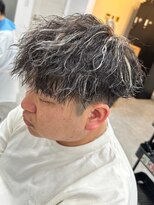フゥ 宇都宮(FeU) 波巻きパーマメンズパーマメンズヘアツーブロックツイストパーマ