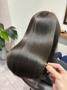 ルーム(ROOM) 【オリーブアッシュ】メテオ髪質改善カラー