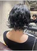 【山本日向子】伸ばし途中の方おすすめ！ゆるふわボブパーマ