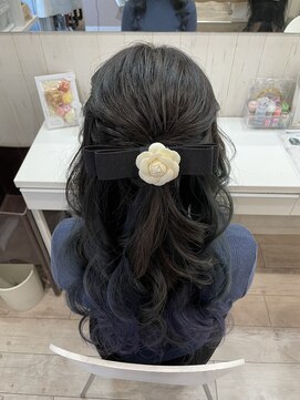 ルナクレセント (Luna crescent) かんむりハーフアップ