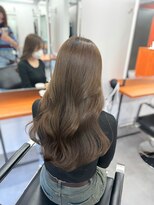 レブ 三条河原町(Reb,)&nbsp;ブリーチなしダブルカラーレイヤーカットミルクティーベージュ