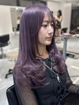 ランテルディ 渋谷(LANTERDIT)&nbsp;ラベンダーグレージュ レイヤーカット 韓国ヘア  ワンホン