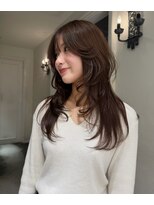 バロック(BAROQUE) ロングレイヤー/アッシュブラウン