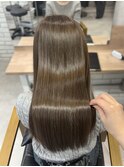 艶髪縮毛矯正×透明感オリーブベージュ★yuka