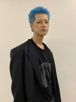 PELE原宿/ブリーチなしダブルカラー/ハイトーン/ケアブリーチ【3月上旬OPEN(予定)】 MEN’S HAIR/サーフカール/刈り上げセンターパート/原宿