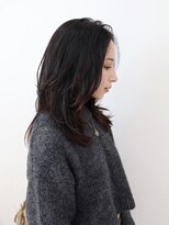 ネイビー 博多(NAVY)&nbsp;博多/髪質改善/アースカラー×波巻きレイヤーミディアム