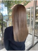 ベージュカラー×質感再整トリートメント