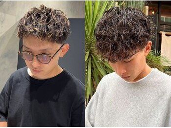 サイファー 心斎橋(CIPHER.)の写真/メンズカット限定◎メンズパーマ多数［心斎橋/メンズ/メンズパーマ/メンズサロン/大阪メンズ/men's］