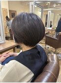 小顔ショートノンジアミンカラー