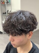 ビカムメンズヘアー 栄店(become men's hair)&nbsp;海外風太め大きめカールのシャドウパーマ