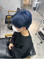 モク(mok)&nbsp;センターパート×ディープブルー