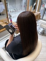 アヴァンス 広島本通店(AVANCE.)&nbsp;着物ヘア/ダークアッシュ/ミディアムレイヤーカット/広島