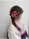 編みおろしヘアセット
