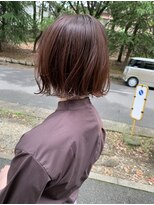 ヨーク(YOKE)&nbsp;ピンクブラウン/ボブ/髪質改善カラー
