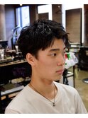 フリックパーマジェントルショートマレットヘアウォーリアカット