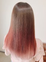 メルティー ヘア(Melty hair)&nbsp;縮毛矯正+白髪染め+グラデーションカラー(ラベンダーxピンク)