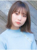 外ハネシースルー マロンブラウン