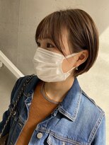 美容室カードル 新小岩店(Cadre) 大人可愛い20代30代40代黒髪前下がりショートボブ丸みショート◎